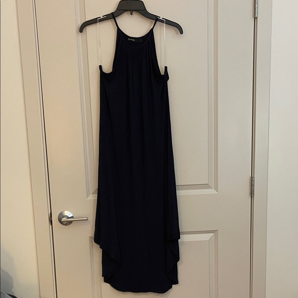 Chic Navy High Low Dress